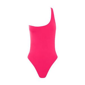 BOND-EYE maillot de bain 1 pièce asymétrique réversible Zuri sans armatures Callao Bordeaux - Taille XS/S