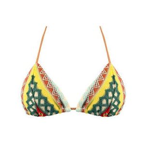 LULI FAMA haut de maillot de bain triangle High Noon Heat Multicolore - Taille XS