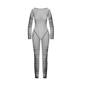 MAISON CLOSE catsuit transparente dos nu Nuit Fauve Noir - Taille XS