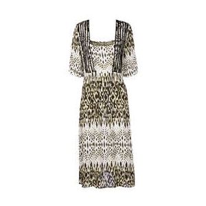 MIRADONNA robe de plage Gilda Arabesque Noir/Jaune - Taille M