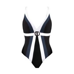 SUNFLAIR maillot de bain 1 pièce sans armatures Bari Noir/Blanc - Taille 38/B