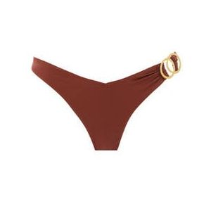 BANANA MOON bas de maillot de bain slip échancré Bora Comores Couture Chocolat - Taille S