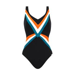 SUNFLAIR maillot de bain 1 pi&egrave;ce col V sans armatures Andaman Multicolore - Taille 40/B