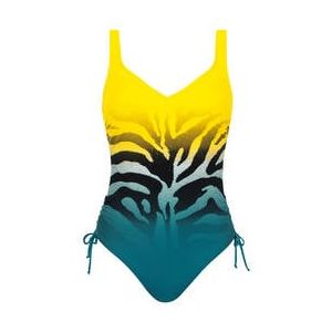 SUNFLAIR maillot de bain 1 pièce sans armatures Canaries Jaune/Bleu - Taille 38/B