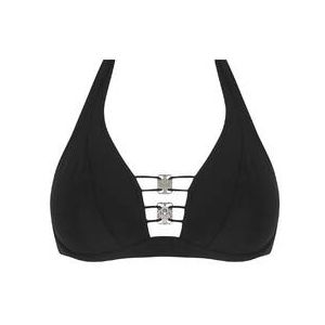LISE CHARMEL haut de maillot de bain triangle bonnets profonds Éclat d'Argent Noir - Taille 85C