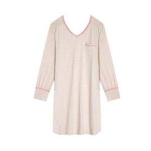 LE CHAT chemise de nuit en coton et modal Kelly Beige - Taille 36
