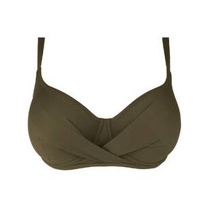 ANTIGEL haut de maillot de bain corbeille fitting La Chiquissima Kaki - Taille 85D