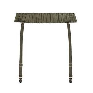 MAISON CLOSE porte-jarretelles ceinture en soie Rendez-vous Kaki - Taille S