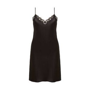 SIMONE PÉRÈLE nuisette en soie Love Me Noir - Taille S