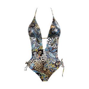 ACQUADICOCCO maillot de bain 1 pi&egrave;ce trikini sans armatures Luxury Animalier Multicolore - Taille S