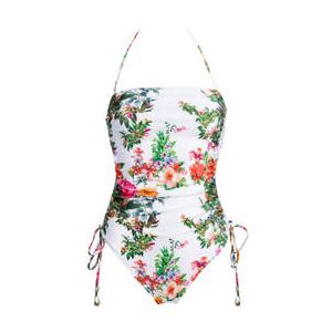 ACQUADICOCCO maillot de bain 1 pièce bustier sans armatures Garden Flowers Multicolore - Taille S