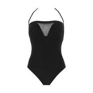 PAIN DE SUCRE maillot de bain 1 pièce bustier Xana sans armatures Sensitive Uni life Cut Noir - Taille XS