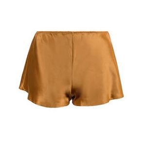 MARJOLAINE short  en soie Soie Unie Marron - Taille 36