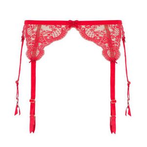 DITA VON TEESE porte-jarretelles 6 attaches Lavinia Rouge - Taille 36