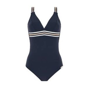 LISE CHARMEL maillot de bain 1 pièce sans armatures Energie Nautique Bleu marine - Taille 85B