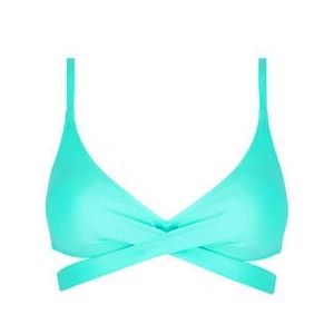 ANTIGEL haut de maillot de bain triangle La Chiquissima Bleu turquoise - Taille S