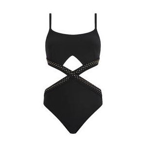 AUBADE maillot de bain 1 pi&egrave;ce trikini sans armatures Summer Stars Noir - Taille S