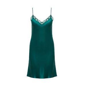 SIMONE PÉRÈLE nuisette en soie Love Me Vert émeraude - Taille S