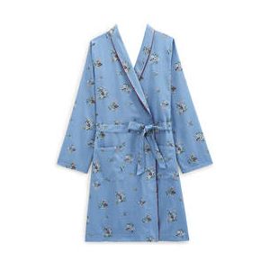 LAURENCE TAVERNIER peignoir en coton Flore Bleu ciel - Taille S
