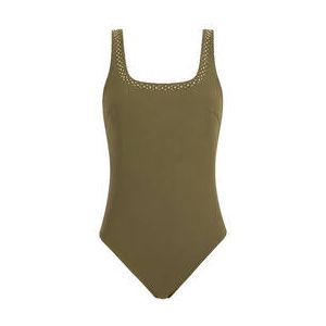 AUBADE maillot de bain 1 pièce dos nu sans armatures Summer Stars Kaki - Taille S