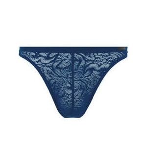 HOM string homme en dentelle Free Cut Lace Bleu marine - Taille S