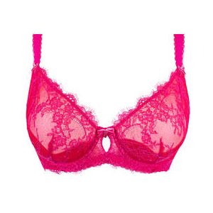 DITA VON TEESE soutien-gorge emboitant en dentelle Zsa Zsa Rose/Rouge - Taille 100D
