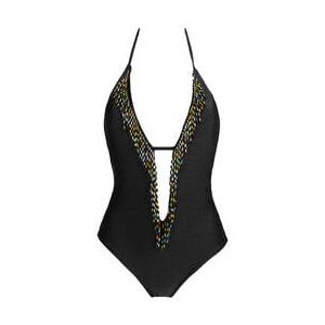 ACQUADICOCCO maillot de bain 1 pièce dos nu sans armatures Piume Noir - Taille S