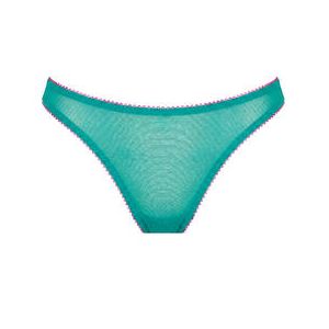 DORA LARSEN string Jean Clean Bleu Turquoise/Rose - Taille 34