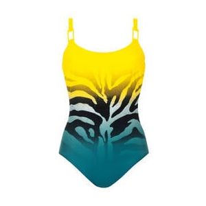 SUNFLAIR maillot de bain 1 pièce nageur armatures Canaries Jaune/Bleu - Taille 40/B