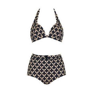 SUNFLAIR maillot de bain 2 pièces triangle Riviera Noir/Beige - Taille 38/B
