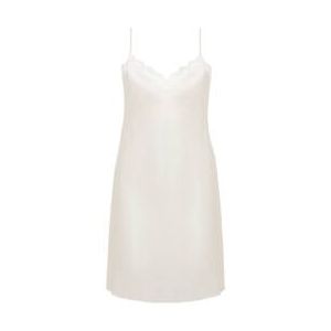 SIMONE PÉRÈLE nuisette en soie Love Me Blanc cassé - Taille S