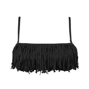 BANANA MOON haut de maillot de bain bandeau Westo Fringes Noir - Taille XS