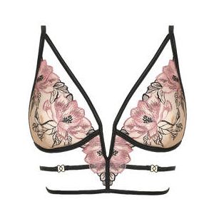 PRELUDE soutien-gorge sans armatures Fior di Notte Noir/Beige - Taille 85B