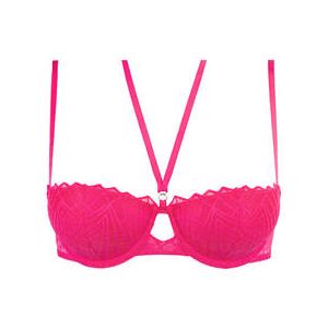 TRIUMPH soutien-gorge balconnet en dentelle That Night in Vegas Fuchsia - Taille 90A