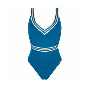 LISE CHARMEL maillot de bain 1 pi&egrave;ce d&eacute;collet&eacute; sans armatures &Eacute;nergie Nautique Bleu - Taille 1