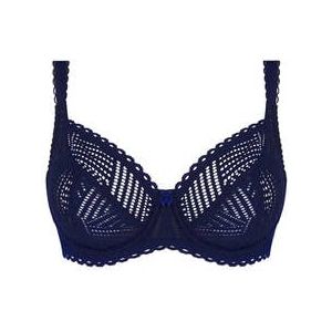 ANTIGEL soutien-gorge corbeille fitting en dentelle Tressage Graphic Bleu marine - Taille 85D