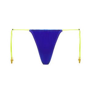 MAISON CLOSE bas de maillot de bain mini string Glow Bleu - Taille XS
