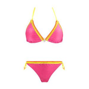 BANANA MOON maillot de bain 2 pi&egrave;ces triangle Blucostora Shiny Wave Rose - Taille XS