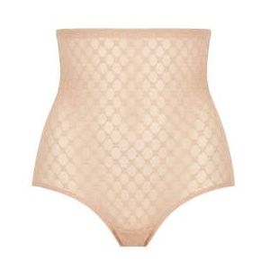 SIMONE P&Eacute;R&Egrave;LE culotte extra haute lissante en dentelle Plume Rose dor&eacute; - Taille 1