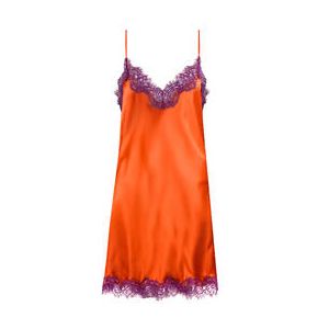 SAINTED SISTERS nuisette en soie Scarlett Orange sanguine - Taille 36
