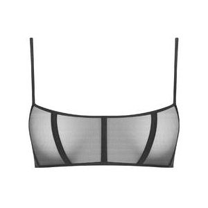 MAISON CLOSE soutien-gorge brassi&egrave;re sans armatures L'Amoureuse Noir - Taille 90B