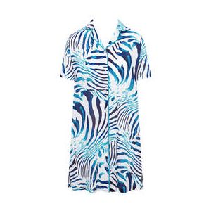 FÉRAUD chemise de nuit Animal Print Bleu/Blanc - Taille 38