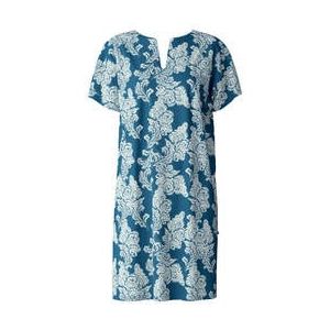 CALIDA chemise de nuit en coton et modal Favourites Balance Bleu/Blanc - Taille 38/40