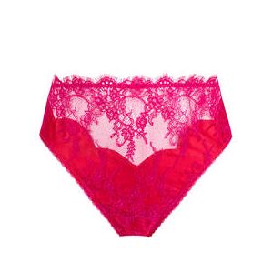 DITA VON TEESE culotte haute en dentelle Zsa Zsa Rose/Rouge - Taille XS