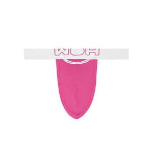 HOM slip jockstrap homme avec ouverture HO1 en coton Woh Sporty Fun Rose - Taille S