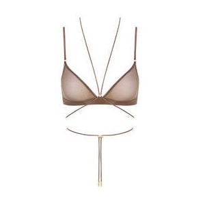 MAISON CLOSE soutien-gorge triangle French Kiss Light Moka - Taille 85B