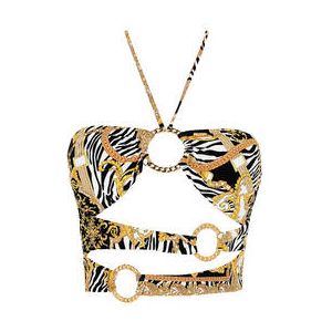 LULI FAMA haut de maillot de bain bandeau Goddess Vibes Multicolore - Taille S