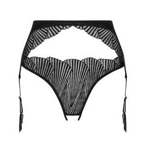 COCO DE MER slip ouvert porte-jarretelles Athena Noir - Taille XS