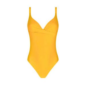 ANTIGEL maillot de bain 1 pi&egrave;ce coques bonnets profonds sans armatures La Chiquissima Jaune mimosa - Taille 85C