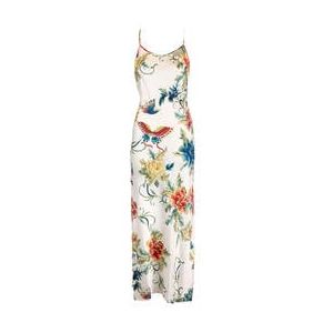 MARJOLAINE nuisette longue en soie Beverly Blanc - Taille 36